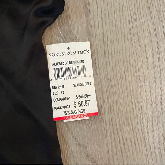 RtA Axel Tee Black Silk Off the Shoulder Top - Picture 12 of 13